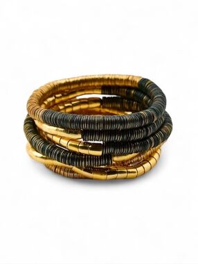 ZARA Pack of Metal Bead Elastic Bracelets